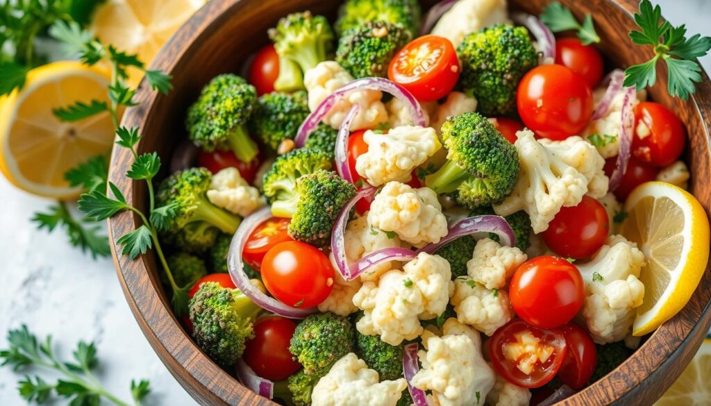 Broccoli and Cauliflower Salad Recipe